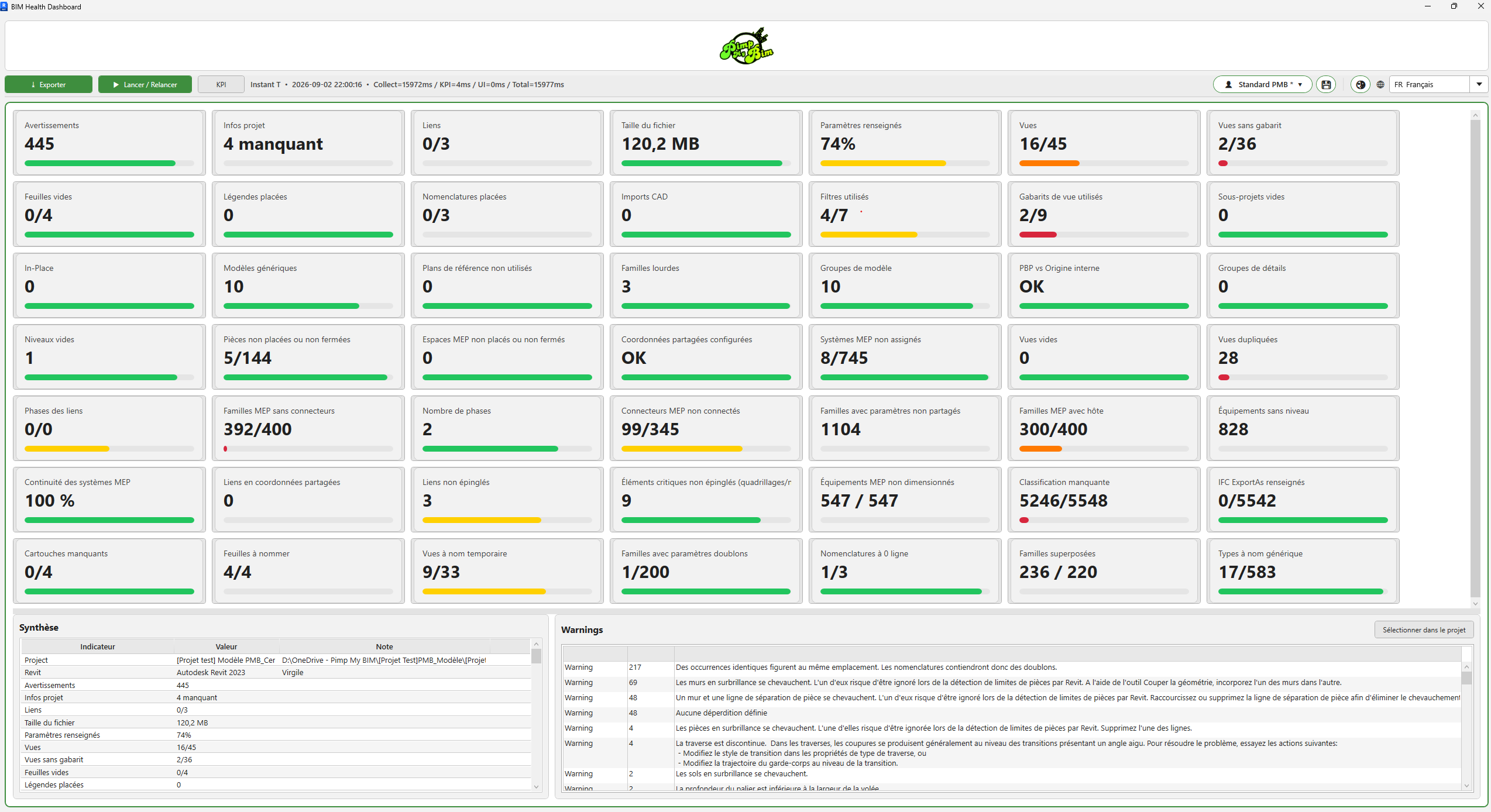 Interface BIM Health