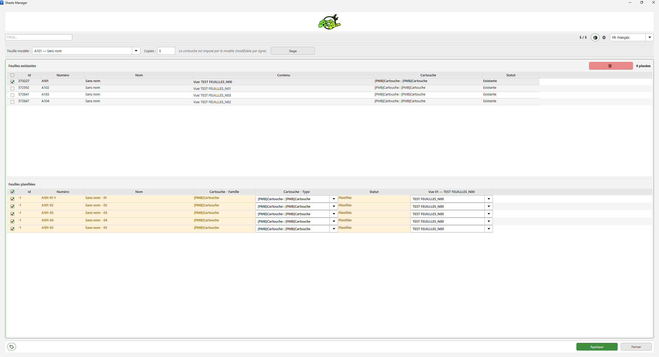 Interface Sheets Manager